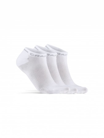 CORE Dry Shaftless Sock 3-Pack (White)