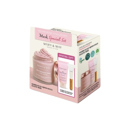Mary & May Vegan Rose Hyaluronic Mask Special Set