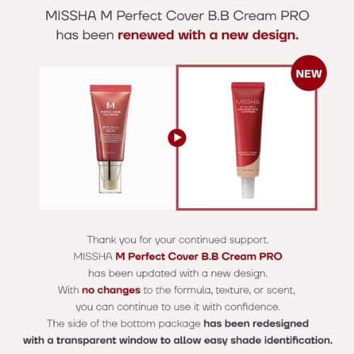 Missha M Perfect Covering BB Cream Pro 50ml
